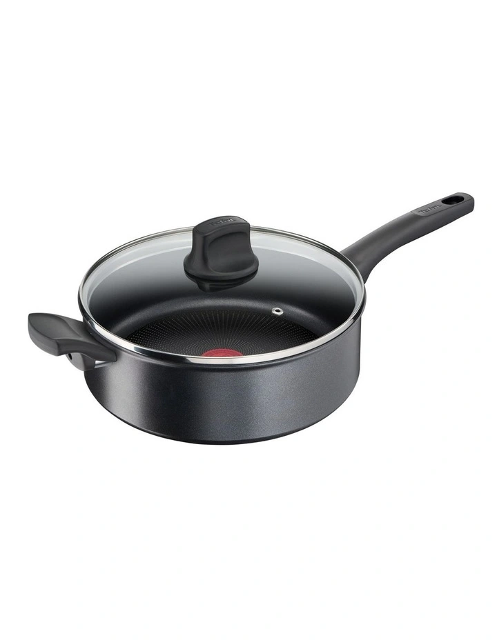 Tefal Ultimate Induction 26cm Non-Stick Sautepan And Lid In Black 3 Tefal Ultimate Induction 26cm Non-Stick Sautepan And Lid In Black