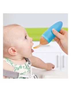 Boon Squirt Blue Silicone Food Feeding Dispensing Spoon/Utensils Baby/Toddler -Maxwell Williams Store 815231530 3 720x928
