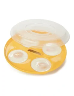 Microwave Four Egg Poacher/Yellow