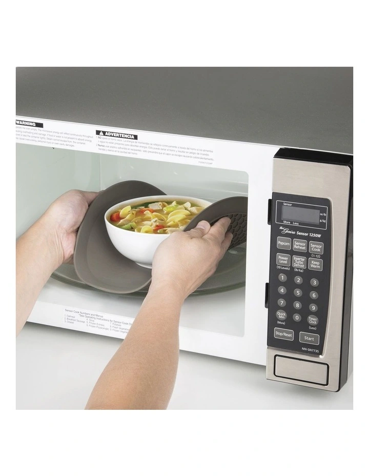 Microwave 30cm Multi Mat Taupe 4 Microwave 30cm Multi Mat Taupe - Image 2