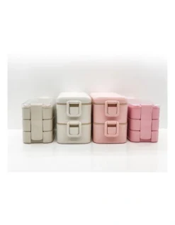 Bento Box Lunch Box 2 Tiered Large Pink 11 Bento Box Lunch Box 2 Tiered Large Pink -Maxwell Williams Store 826631920 3 1 720x928