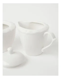 Heritage Scalloped Sugar Bowl & Creamer White -Maxwell Williams Store 826729480 3 720x928