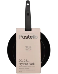 Pastello Frypan Twin Pack 20 & 28cm Cream