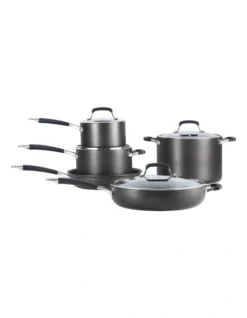 Essentials 5 Piece Non-Stick Cookset With Silicone Handles