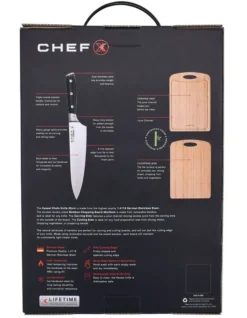 Kassel Chefs Knife 20cm And Cutting Board Set In Silver/Wood -Maxwell Williams Store 827518960 5 720x928