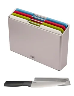 Joseph Joseph Folio 4-piece Chopping Board Set & 1 Free Chef's Knife