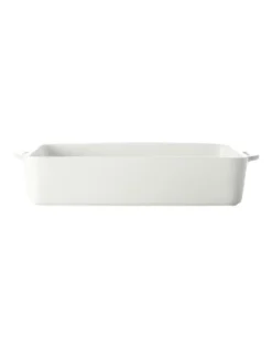 Casual White Evolve Rectangular Baker 32x22.5x7cm Gift Boxed