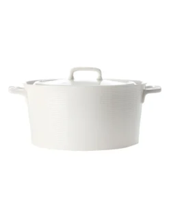 Casual White Evolve Round Casserole 2.6L Gift Boxed