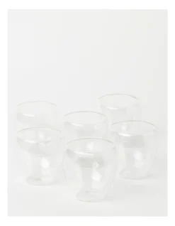 Double Wall Glass 250ml Set Of 6