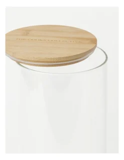 Round Bamboo And Glass Storage Canister With Lid 2850ml 7 Round Bamboo And Glass Storage Canister With Lid 2850ml -Maxwell Williams Store 835120720 3 720x928