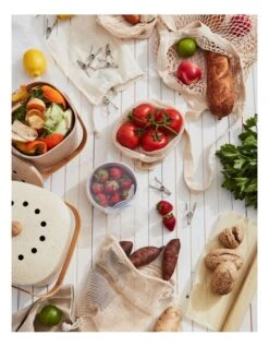 Set Of 6 Large Natural Muslin And Mesh Produce Bags -Maxwell Williams Store 835123240 5 720x928