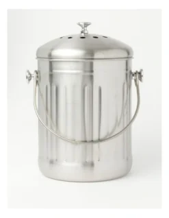 Stainless Steel Compost Bin With Filters 5L