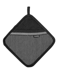 Prof. Series III Stripe Black Pot Holder