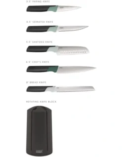Joseph Joseph Elevate Knives 5-piece Carousel Set Editions (Sage) -Maxwell Williams Store 836398180 4 720x928