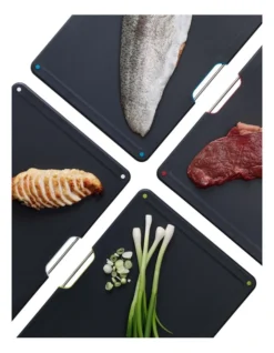 Joseph Joseph Folio Steel 4-piece Chopping Board Set Rose Gold -Maxwell Williams Store 836398630 6 720x928