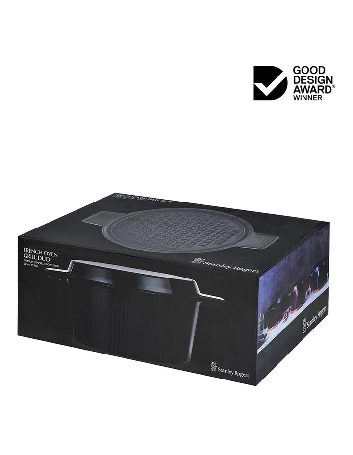 French Oven Grill Duo 24cm/3.5L In Onyx 7 French Oven Grill Duo 24cm/3.5L In Onyx - Image 5