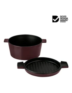 French Oven Grill Duo 28cm/6.5L In Bordeaux 11 French Oven Grill Duo 28cm/6.5L In Bordeaux -Maxwell Williams Store 838034740 4 720x928