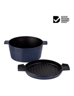 French Oven Grill Duo 28cm / 6.5L In Midnight Blue -Maxwell Williams Store 838034830 4 720x928