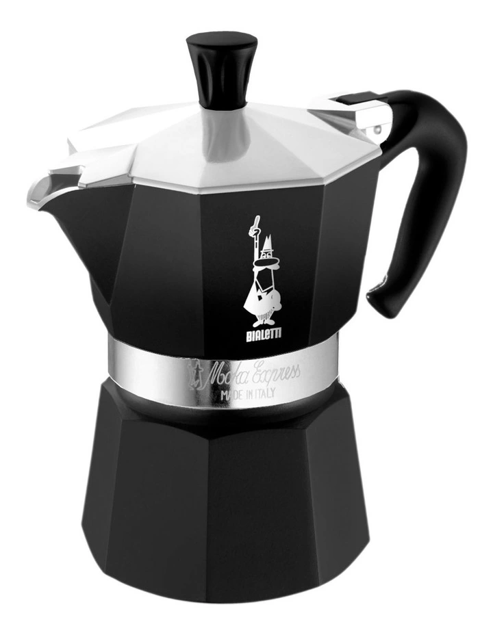 Bialetti Moka Express Black 3 Cup 4 Bialetti Moka Express Black 3 Cup - Image 2