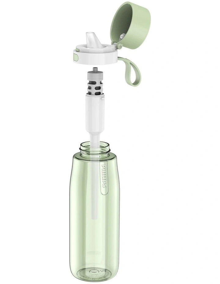 Philips Daily Straw 660ml Filtration Bottle Green Daily Filter AWP2731GNR/79 4 Philips Daily Straw 660ml Filtration Bottle Green Daily Filter AWP2731GNR/79 - Image 2