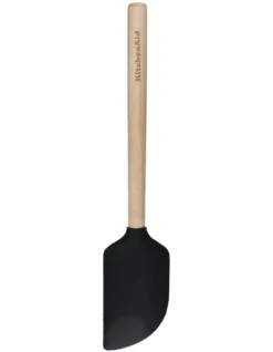 KitchenAid Maple Wood Scraper Spatula Silicone