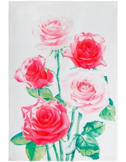 Maxwell & Williams Katherine Castle Floriade Tea Towel 50x70cm Rose