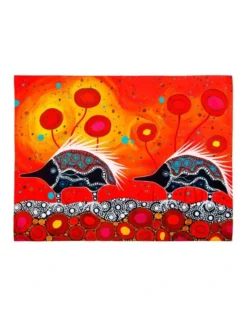 Maxwell & Williams Melanie Hava Journeys Tea Towel 50x70cm Echidnas