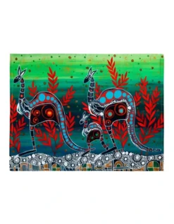 Maxwell & Williams Melanie Hava Journeys Tea Towel 50x70cm Kangaroos