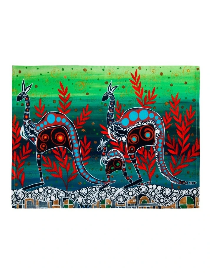 Maxwell & Williams Melanie Hava Journeys Tea Towel 50x70cm Kangaroos 3 Maxwell & Williams Melanie Hava Journeys Tea Towel 50x70cm Kangaroos