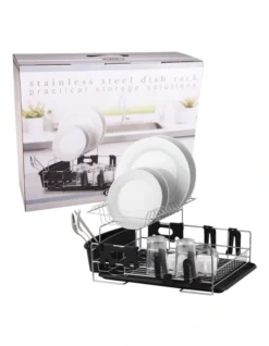 Stainless Steel 2-Tier Dish Rack With Draining Board -Maxwell Williams Store 851825980 3 720x928