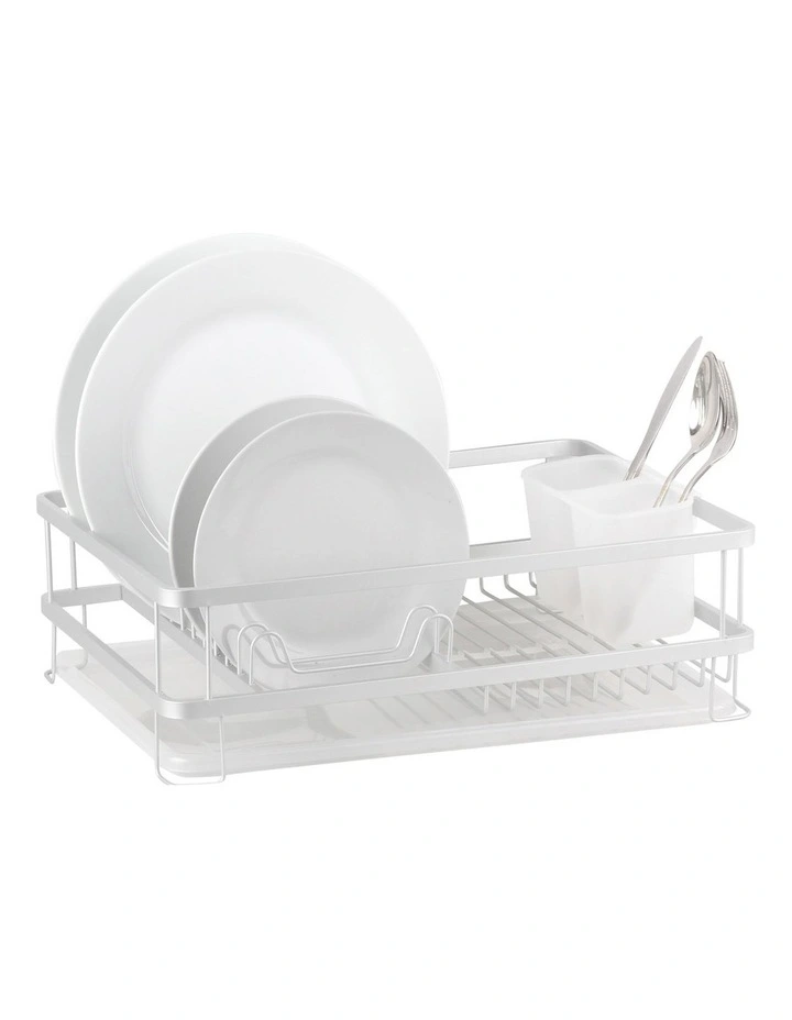 Aluminium Dish Rack With Draining Board 3 Aluminium Dish Rack With Draining Board