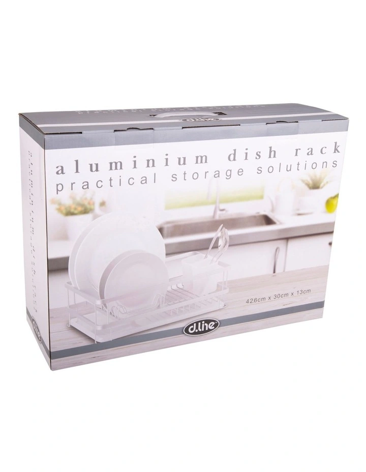 Aluminium Dish Rack With Draining Board 4 Aluminium Dish Rack With Draining Board - Image 2
