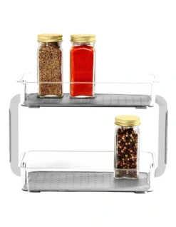 Clear 2-Tier Spice Organiser 26.4 X 12.6 X 18.3cm -Maxwell Williams Store 851827330 3 720x928