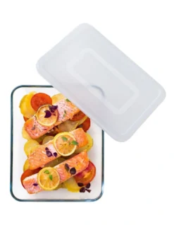 Rectangular Dish With Plastic Lid 27X22X9cm 3.5L -Maxwell Williams Store 853375060 4 720x928