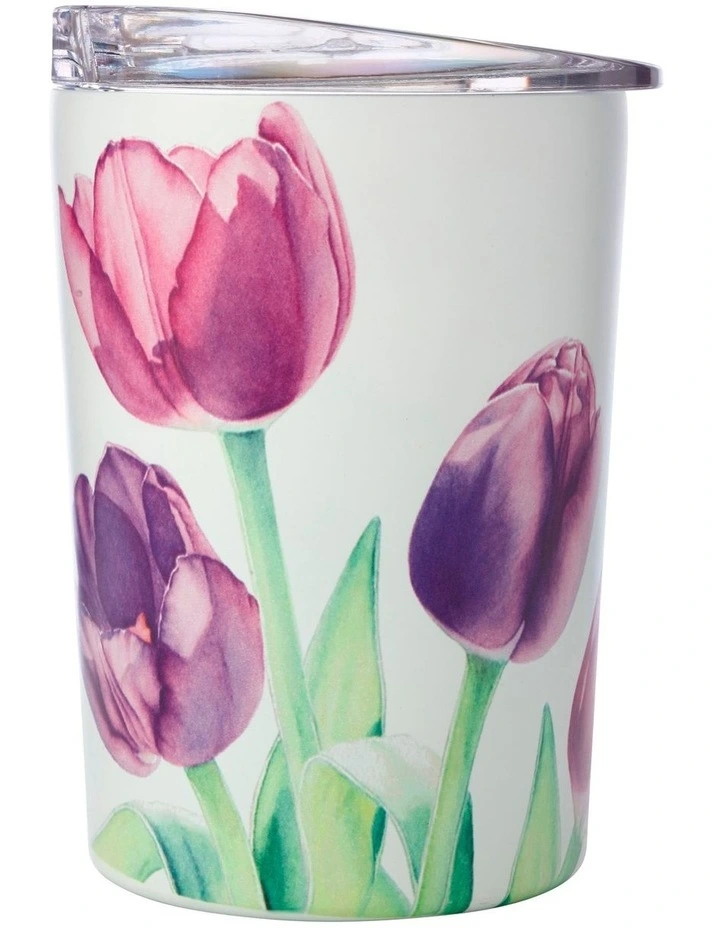Maxwell & Williams Katherine Castle Floriade Double Wall Insulated Cup 360ML Tulips 3 Maxwell & Williams Katherine Castle Floriade Double Wall Insulated Cup 360ML Tulips