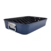 Colours Non-Stick Roaster With Rack 39x17x8cm In Navy