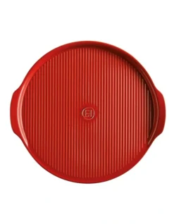Emile Henry Ridged Pizza Stone Burgundy 7 Emile Henry Ridged Pizza Stone Burgundy -Maxwell Williams Store 865600930 3 720x928