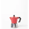 Induction Stainless Base Espresso 3 Cup Red