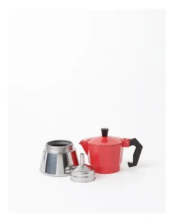 Induction Stainless Base Espresso 3 Cup Red 10 Induction Stainless Base Espresso 3 Cup Red -Maxwell Williams Store 865928890 4 720x928