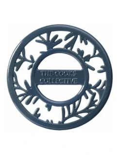 Olive Cast Iron Trivet 20cm In Blue