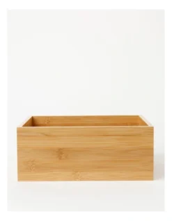 Bamboo 25x20x10cm Rectangular Storage Container