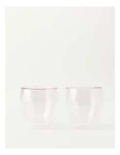 250ML Set Of 2 Double Wall Glass Pink -Maxwell Williams Store 866150290 3 1 720x928