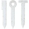 Handy Little Things Herb Garden Stakes Set Of 3 White Speckle