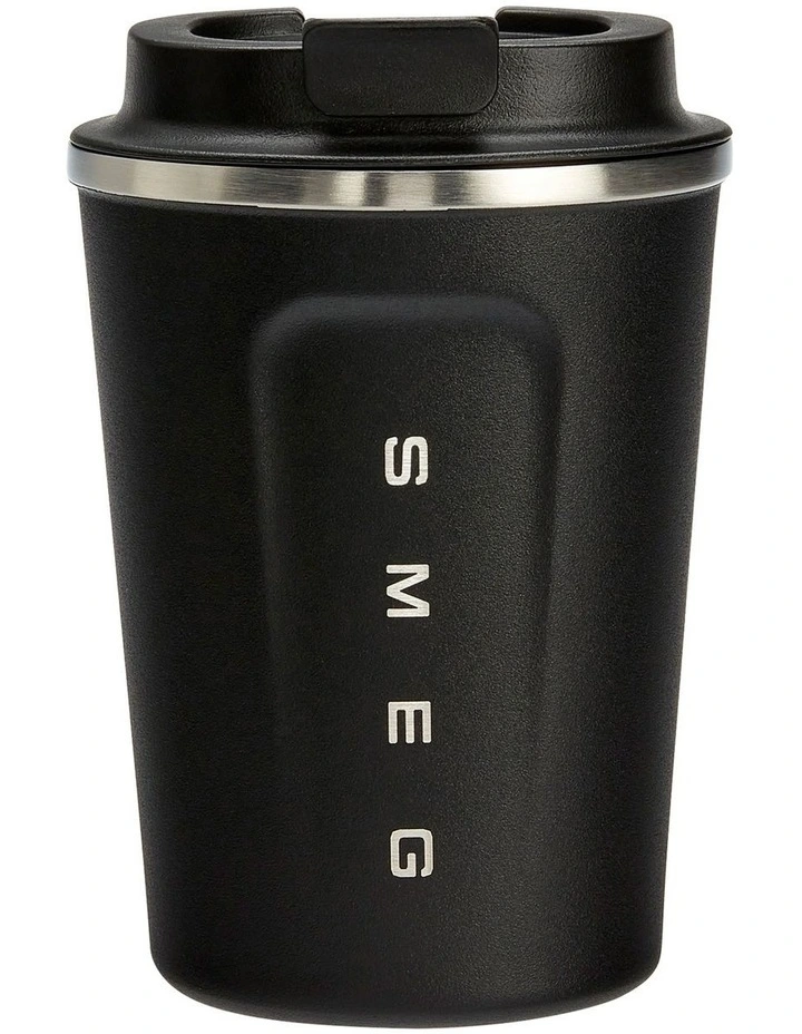 Smeg Travel Mug 350ml Black KCUP350 3 Smeg Travel Mug 350ml Black KCUP350