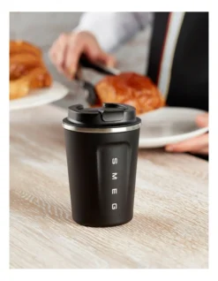 Smeg Travel Mug 350ml Black KCUP350 9 Smeg Travel Mug 350ml Black KCUP350 -Maxwell Williams Store 881895970 3 720x928
