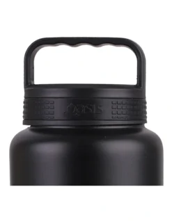 Oasis Stainless Steel Double Wall Insulated "Titan" Drink Bottle 1.2L Black -Maxwell Williams Store 883464490 3 720x928