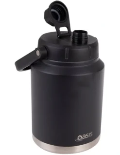 Oasis Stainless Steel Double Wall Insulated Jug W/ Carry Handle 2.1L Black -Maxwell Williams Store 883465030 3 720x928