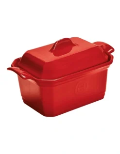 Emile Henry Terrine & Press 0.63L Burgundy