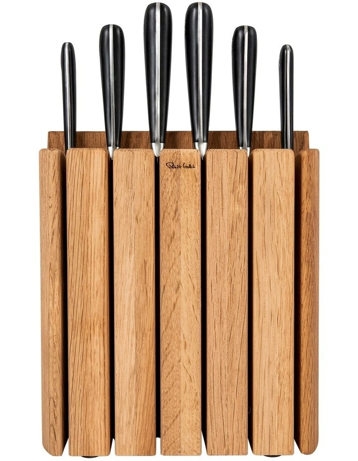 Signature Book Knife Block 7pc Set Oak 4 Signature Book Knife Block 7pc Set Oak - Image 2