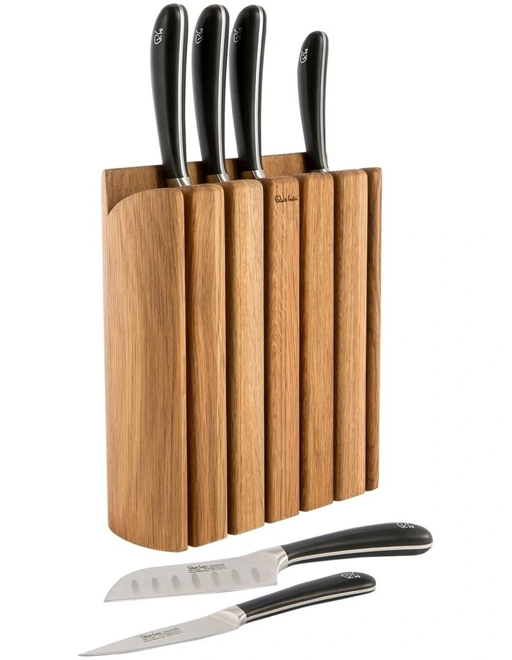 Signature Book Knife Block 7pc Set Oak 5 Signature Book Knife Block 7pc Set Oak - Image 3